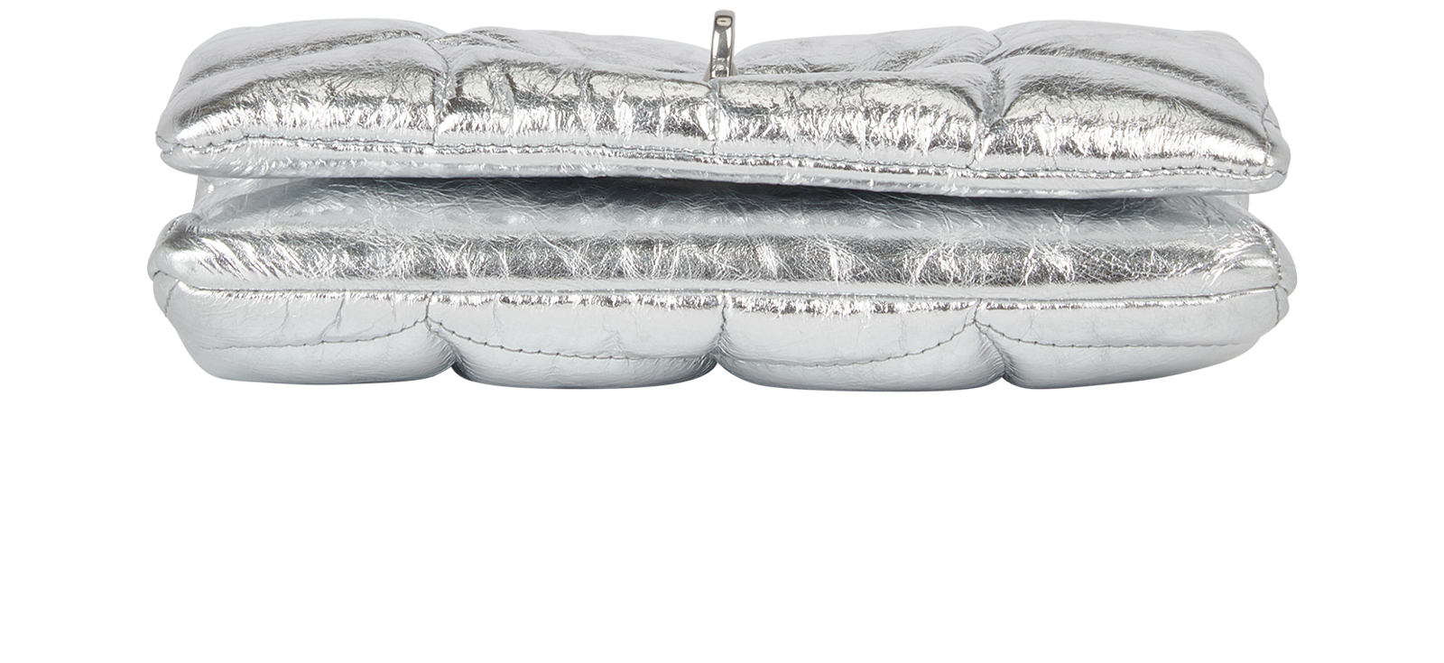 Metallic Tiny Softie, &pound;275, Handbags, Silver, Leather, Top view